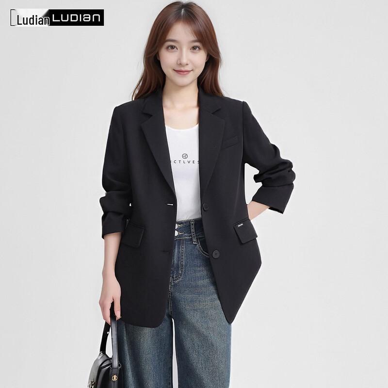 LUDIan Women's Premium Loose-Fit Business Suit Jacket