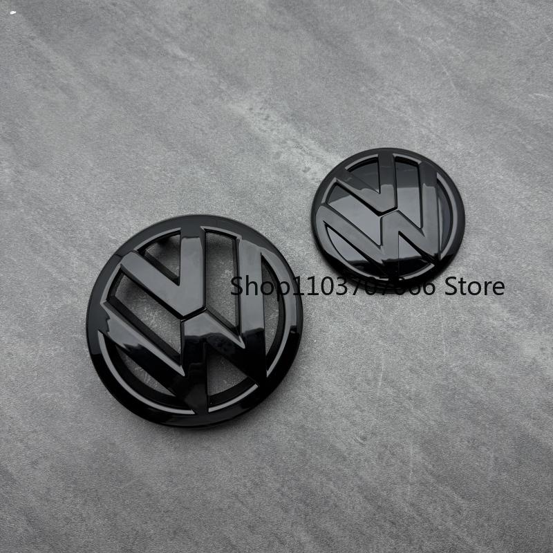 For Volkswagen Pas B3 Front Hood Emblem Trunk Rear Badge Logo For Volkswagen VW Jetta 2011 2012 2013 2014 2015 2016 2017 2018 Black Car Accessories