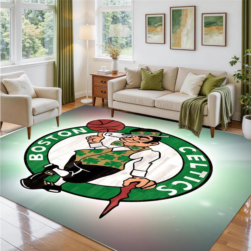 Celtic FC Design Crystal Velvet Rug Soft Decorative Mat for Bedroom Entrance