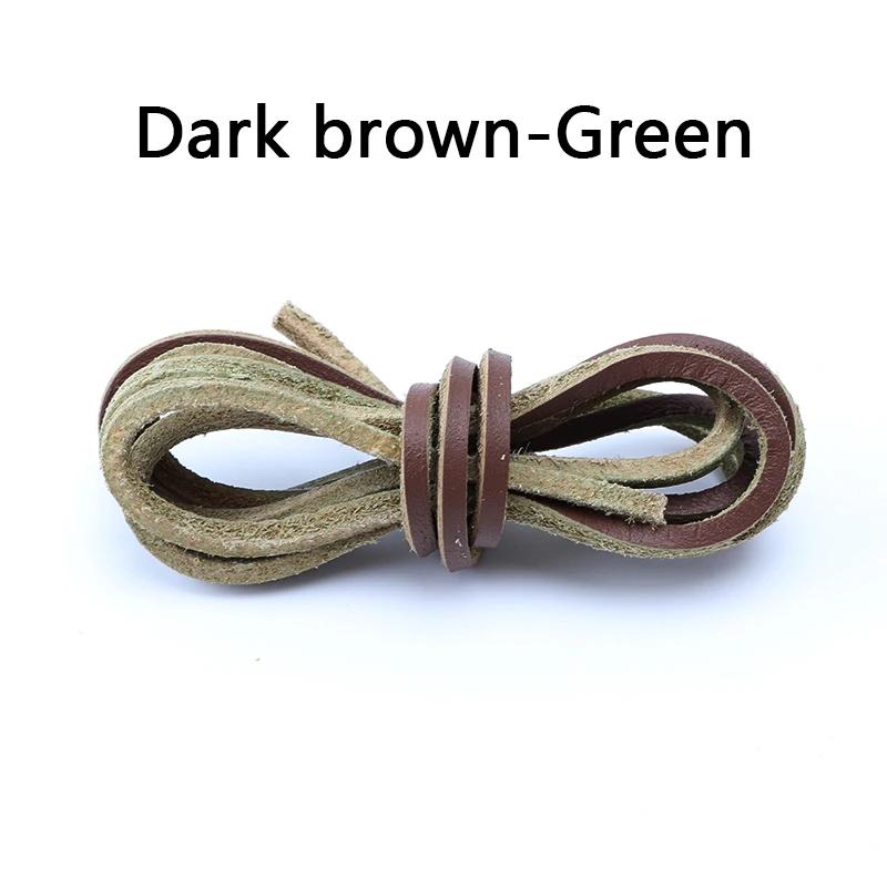 New  Flat Shoelaces Solid Leather Shoe Laces Classic Multicolor Leisure Shoe Lace Outdoor Unisex Boots Shoelace