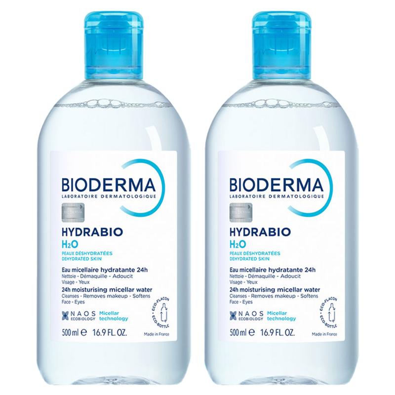 Bioderma Hydrabio H2O Cleansing Water, 500ml, 2 Pcs