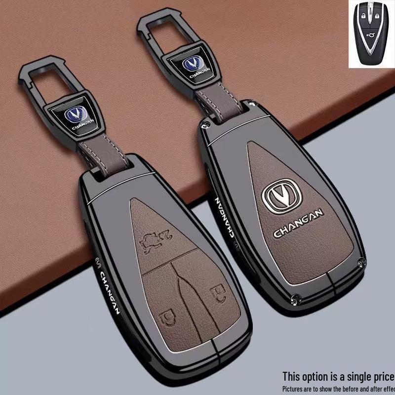 Changan Eado Key Case for CS75Pro, CS55Plus, Yidong: Fourth Gen Car Bag, Buckle Shell.