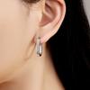 925 Sterling Silver Simple Versatile Earrings Jewelry Versatile Hoop Earrings for Women Jewelry Fine Birthday Party Gifts