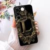 Transparent For Vivo S16 V2244A Case For Vivo S16 Pro V2245A Cover Luxury Crown A-Z Letters 2D Flat Pattern Soft Phone Casing