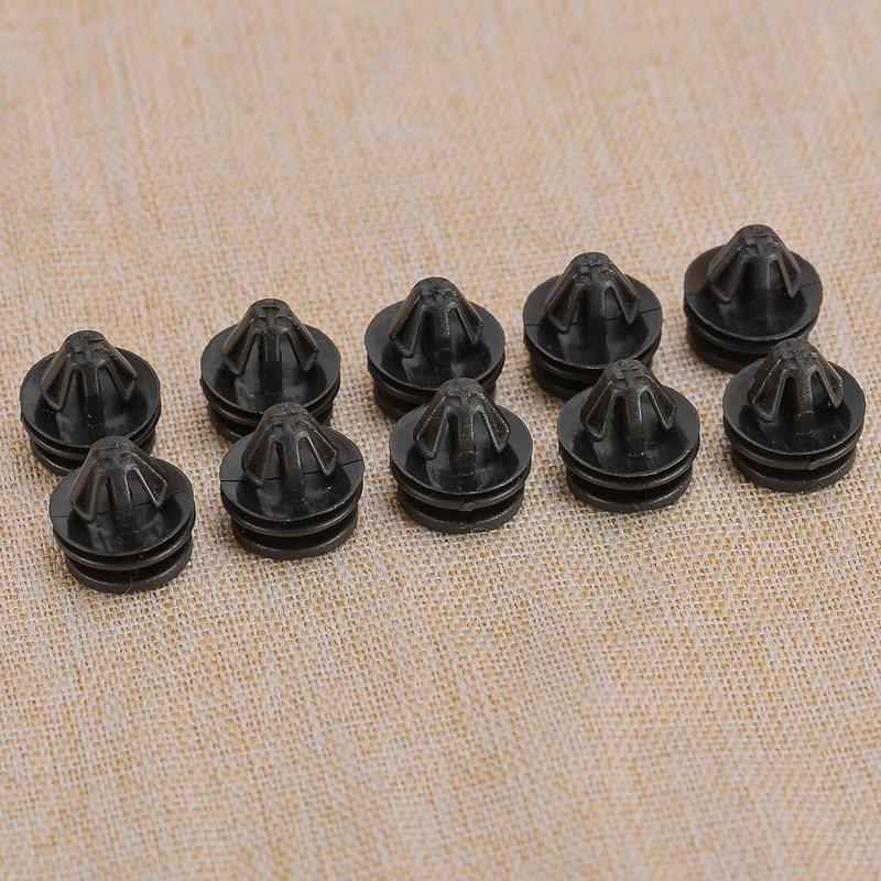 LR106832 DYC500110 10Pcs Door Wheel Arch Sill Trim Panel Clip Fastener Re-tainer Fit for Land Rover Range Rover Black Nylon