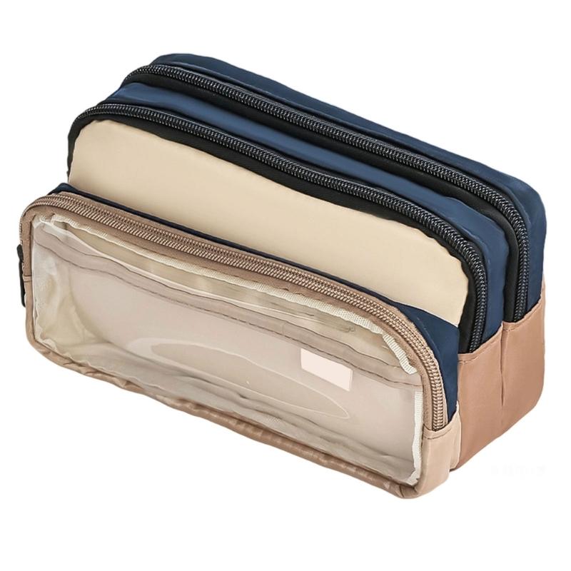 Large Capacity Pencil Bag Japanese Styles Pencil Case Pen Pouch Clear Pencil Pouch Pen Case School Office Supplies