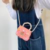 Golden Button Girls Rabbit Pattern Crossbody Bag Rainbow Pattern Daily Bags
