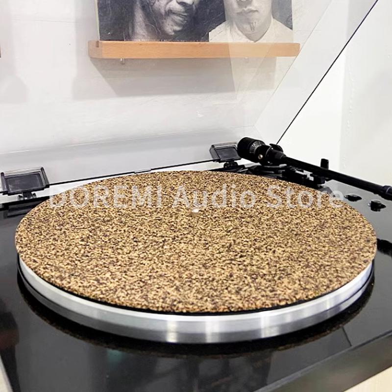 12in LP Vinyl Record Turntable Platter Mat Slip Mat Anti-Static Vibration Reduction Mat For Audio Players Phonograph Accessories
