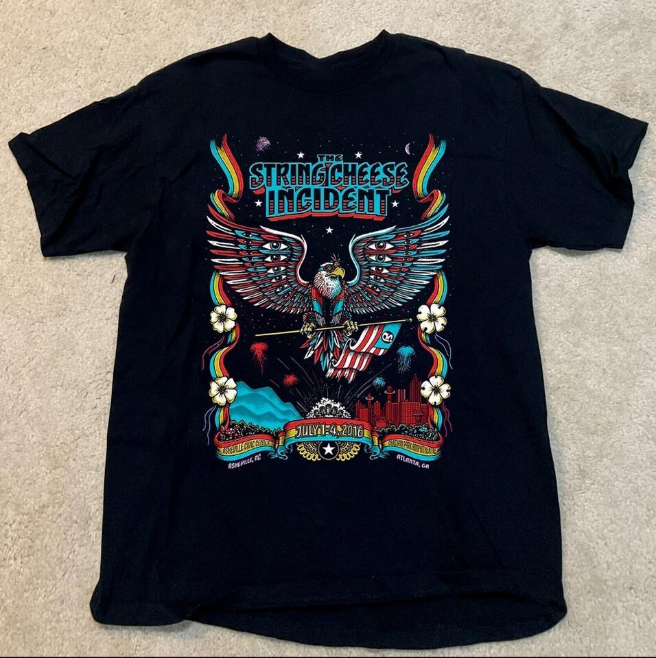 

The String Cheese Incident Черная футболка Унисекс Футболка Все размеры UU688 L