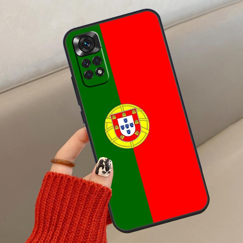 Portugal National Flag Case For Xiaomi Redmi Note 13 12 11 10 14 15 Pro Plus Cover For Redmi 15C 14C 10C 12C 13C 15