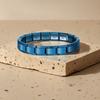 Dehnbares Italienisches Kettenglied Armband Quadratisch Beliebt Modulares Edelstahlarmband HipHop Schmuckherstellung Elastische Handkette
