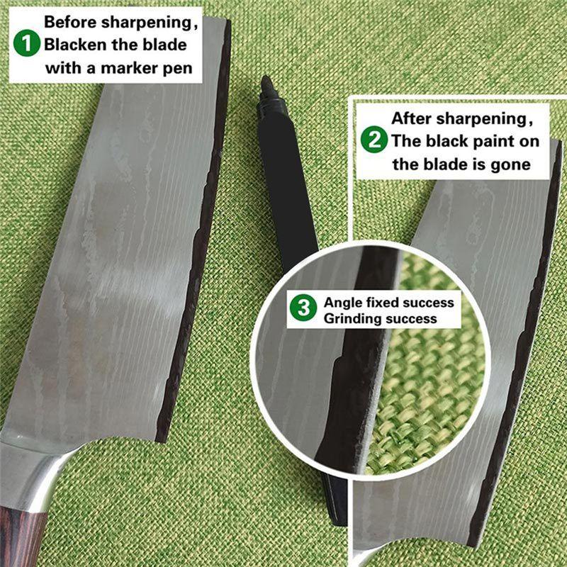 Good-Knife Sharpener  Professional Fixed Angle Sharpening Frame Whetstone High Precision Grinder Sharpening Tools