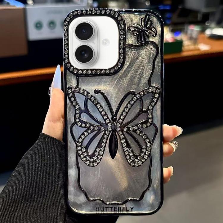 Butterfly Electroplating TPU Phone Case with Epoxy Cardboard