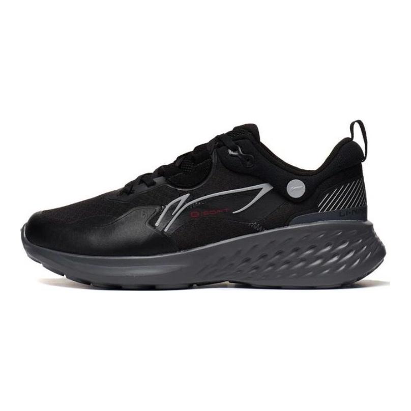Li-Ning Soft Element Non-Slip Wear-Resistant Breathable Low-Top Sports Casual Shoes Men Sneakers Black AGLT007-2