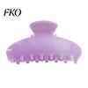 Damage-free Hair Clip Back Head Claw, Macaron Color Shower Clip, Smooth Surface Large Long Claw Anti-Slip Teeth Accessory for Buns Commuting