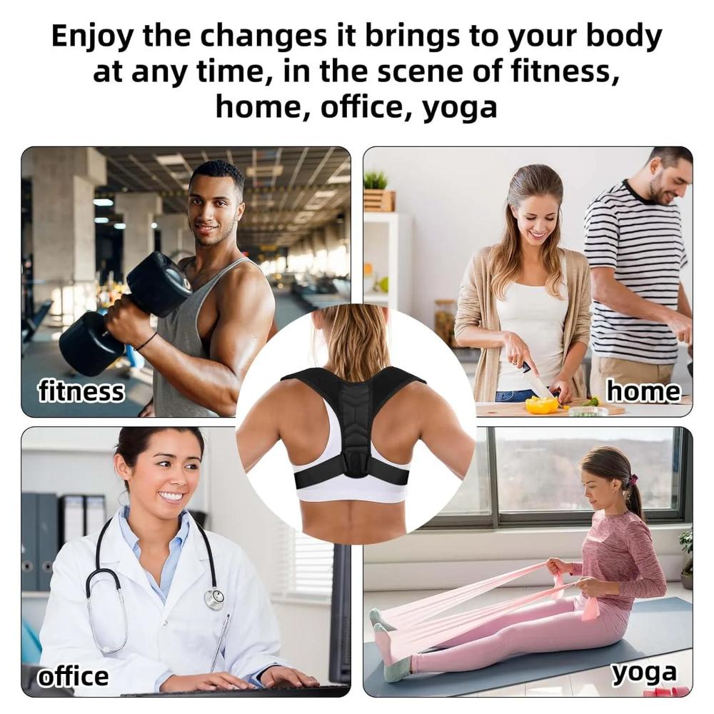 Premuim Adjustable Posture Corrector Belt Back Neck Shoulder Clavicle Spine Support Reshape Body Home Office Sport Upper Braces