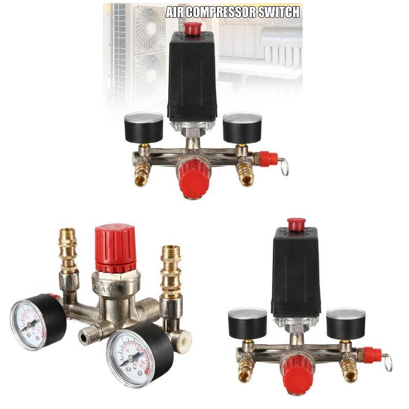 Buy Valves Manifold Air Compressor Pressures Regulator Gauge Switch
