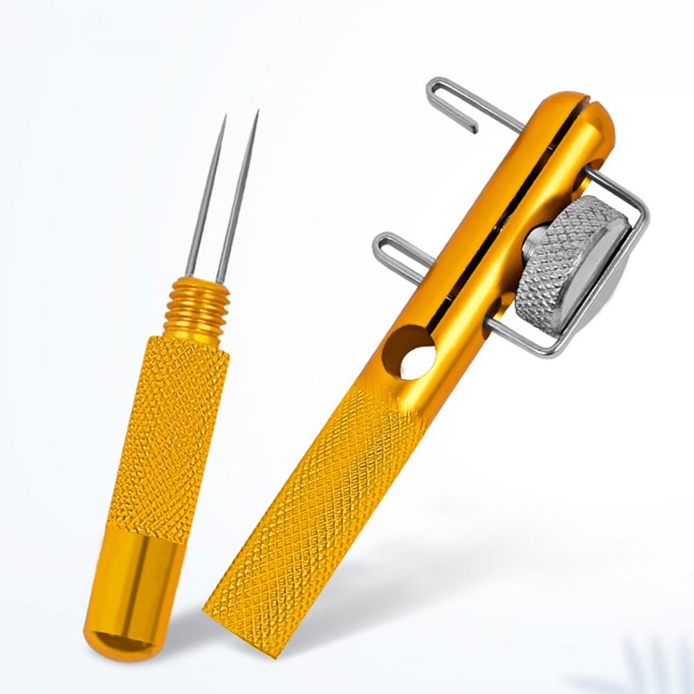 Fast Automatic Fishing Hook Tyer Aluminum Alloy Quick Double-headed Needle Tying Device for Easy Knots Saltwater Bait Lure Riggi 260319