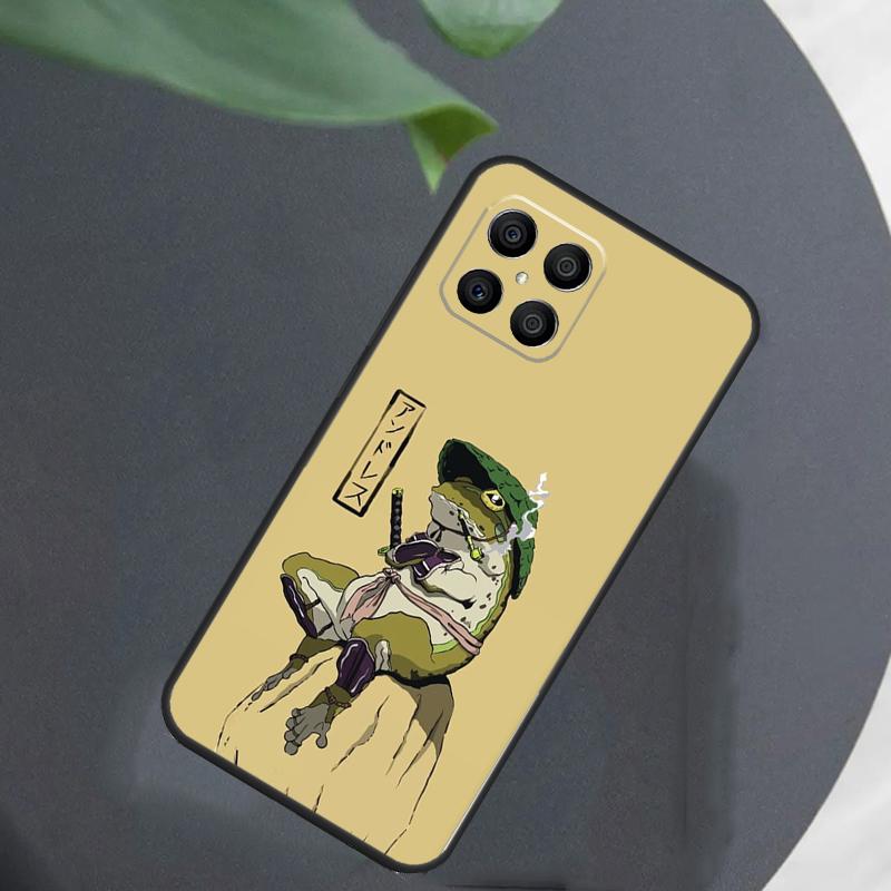 Cute Cartoon Frog For Honor Magic 8 7 5 6 Pro Case For Honor 200 400 Lite 50 70 90 X8c X8b X9a X9b X9c X9d Win