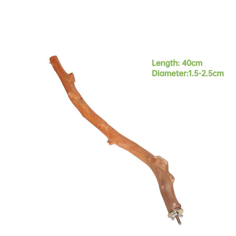 Natural Parrot Stand Tree Stick Birds Perch Paw Grinding Fork Parakeet Climbing Bird Standing Branches Toys Birdcage Accessories