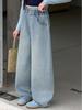 2026 Girls' Spring/Fall Versatile Jeans: Straight & Wide Leg Pants for Middle School Students
