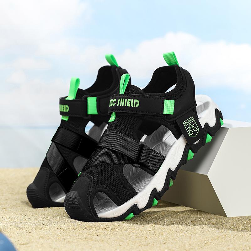 28-39 Summer Kids Closed Toe Collision Prevention Girls Sandals Sports Shoes Boys Sandals Flip-Flops