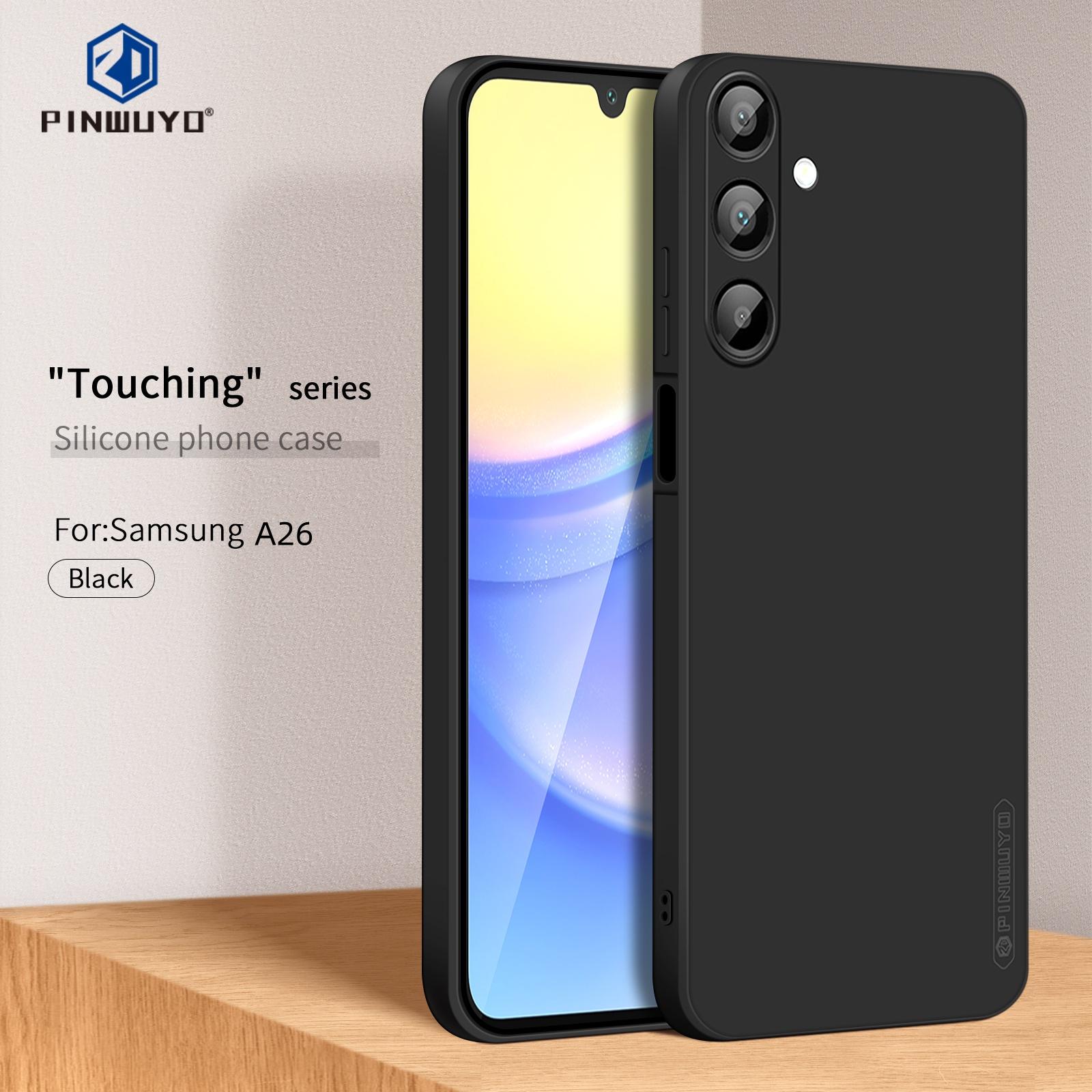 

For Samsung Galaxy A26 5G Phone Case PINWUYO Soft Matte TPU Mobile Back Cover Black