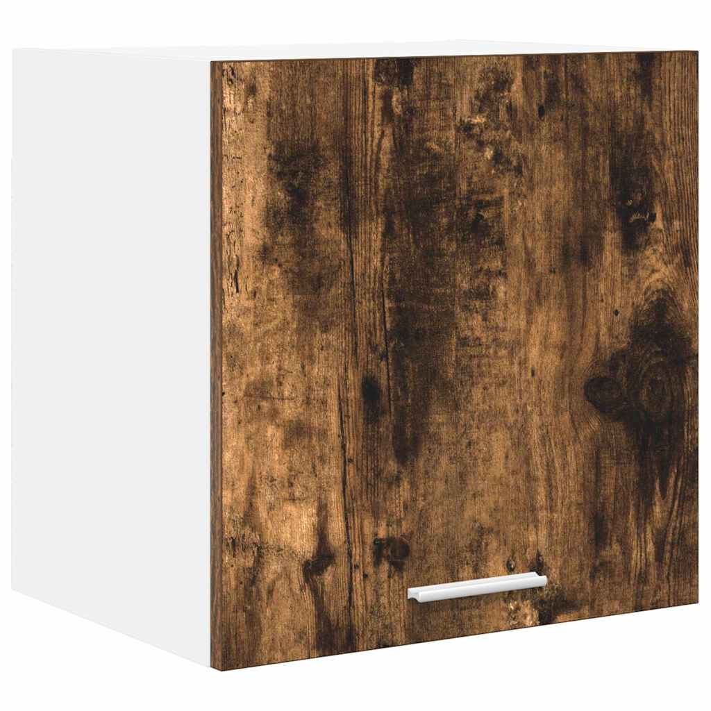 Wall Mounted Cabinet 2 Pcs Smoked Oak and White 40 X 31 X 40 Cm