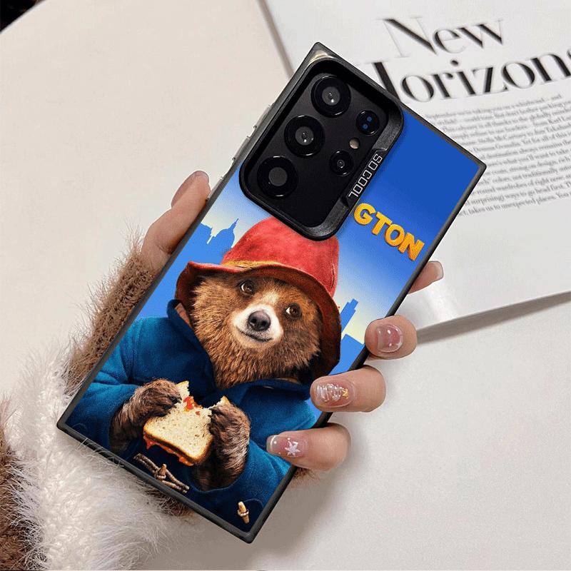 

Cute P-PaddingtonS Bear Shockproof Phone Case for Samsung Galaxy S26 Edge S25 Ultra S24 FE S23 Plus S21 Cover Anti Fall Fundas Samsung S24 FE