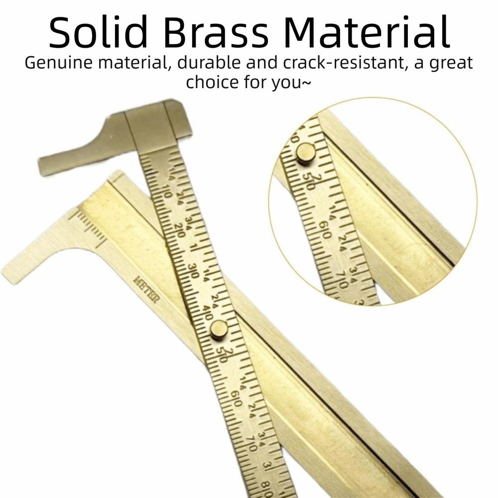 MM Inch Brass Caliper Dual Scale Measuring Tool Precision Measurement Tool Length Measurement