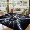 Crystal Velvet Square Rug Custom NameVfB Stuttgart FC Pattern Non Slip Home Floor Decor Rug