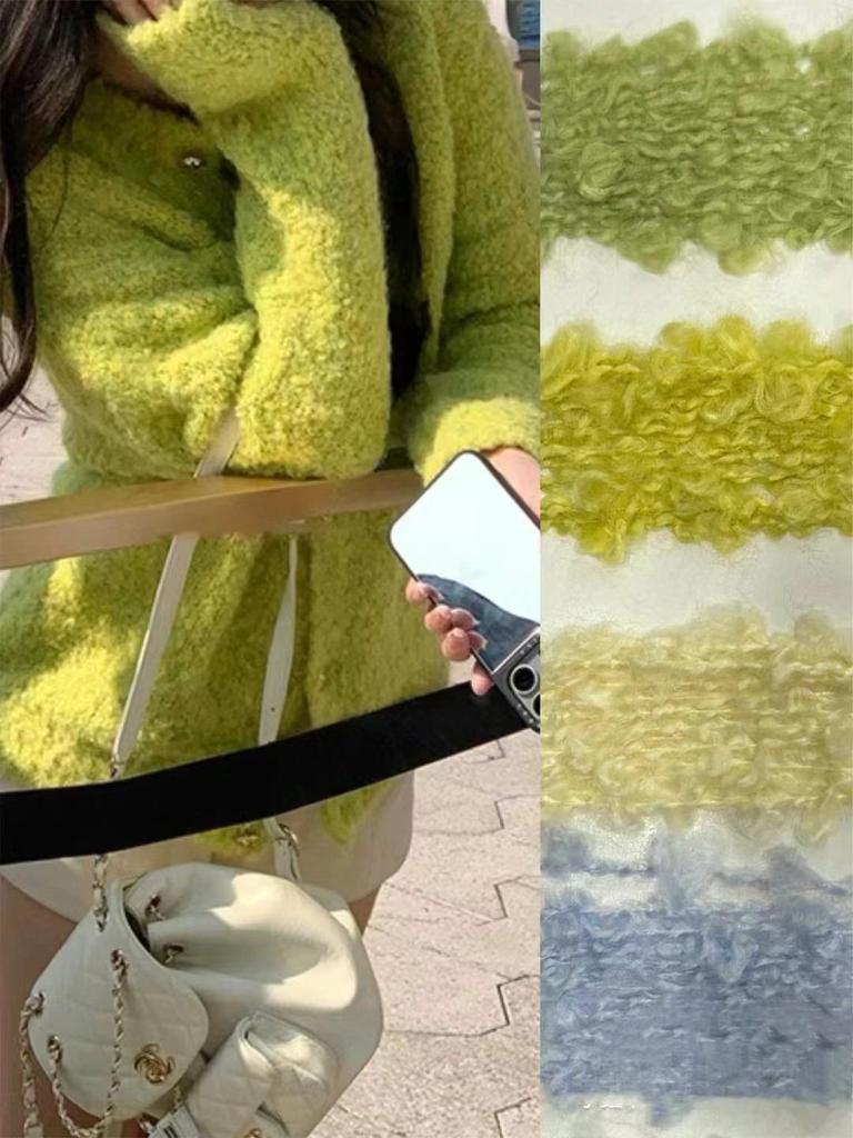 Hand-Knitted Wool Loop Yarn for Doll Hair, DIY Projects, and Scarf/Hat Knitting