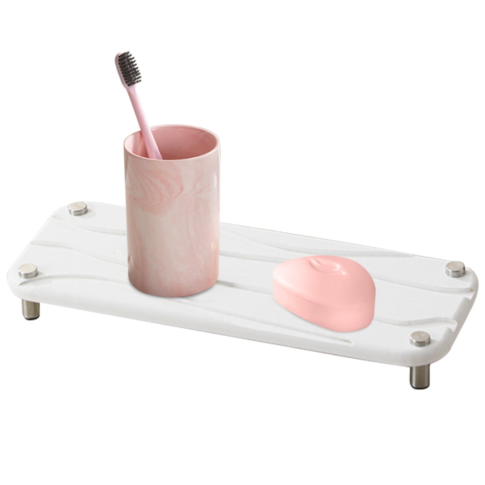 

Kitchen Sponge Holder Non-slip Quick-drying Super Absorbent Sink Organizer For Soap Sponges Brushes Lotion Toiletries white #0