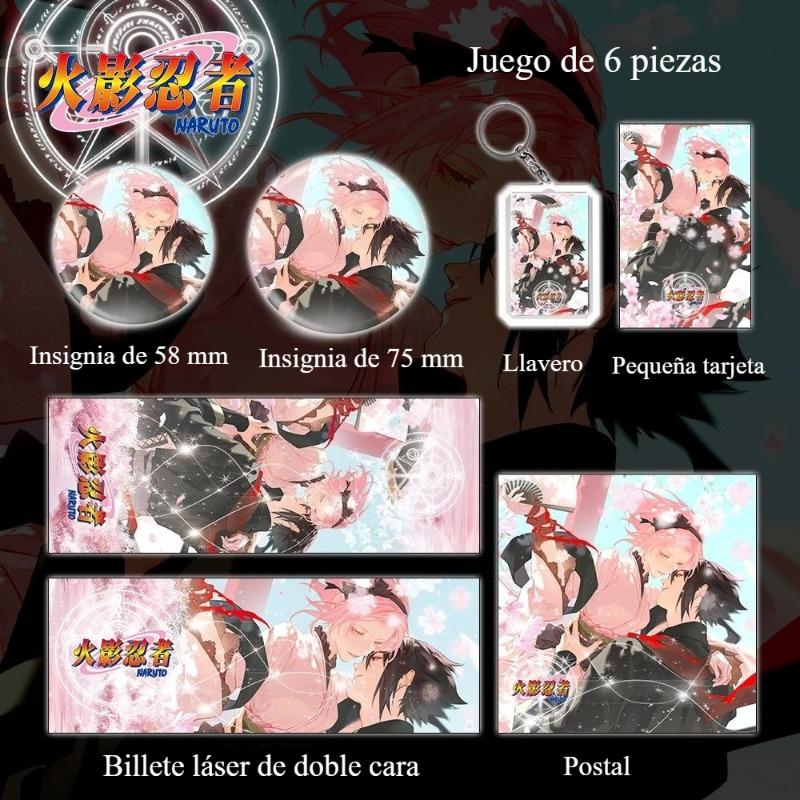 Naruto Cartoon Anime Badge Brooch Uchiha Sasuke Uzumaki Naruto Anime Peripheral Creative Decoration Children Gifts