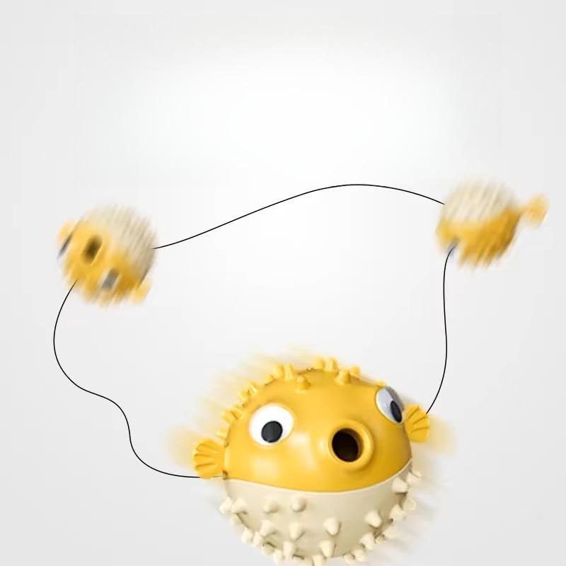 Pískací ryba pro psa Úniková míček Zmírňuje nudu Odolná proti kousání Pískací míček pro psa Brousí zuby Hračka pro psa Domácí mazlíček Únikový míček Zábavný zvuk Tpr