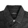 Men’s Melrose Washed Shirt Jacket Black Size 2 Made in Japan(USED)