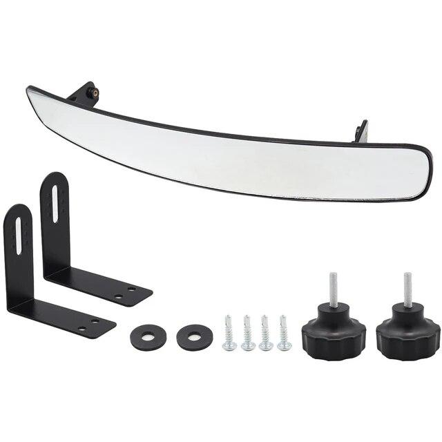 Rear View Mirror Flexible Adjustment Back-up Mirror Folding Reversing Mirror for Golf Carts Club Car for Yamaha EZGO Zone Carts