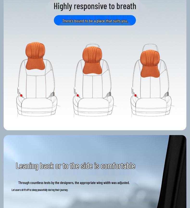 BYD U8/U9 Car Headrest & Lumbar Support Washable Double-Sided Neck Pillow
