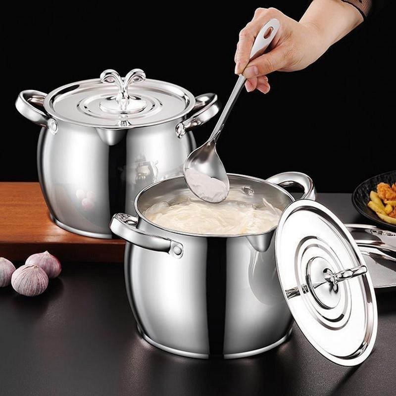 1.5/4L Stainless Steel Household Oil Filter Pot Lard Strainer Tank Container Jug Large Capacity Storage Can Outdoor Tableware