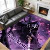 Crystal Velvet Rug Custom Name Text, Soft Non Slip Floor Mat Home DecorScream Ghostface
