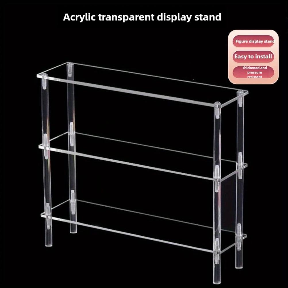 Acrylic Multi Functional Display Stand Desktop Perfume Organizer Transparent Layered Shelf Collectibles Model Stand Holders
