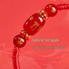 2026 Year of the Horse Zodiac Red Rope Bracelet - Women's/Men's Tai Sui Protective Charm for Horse, Rat, Ox, Rabbit Signs