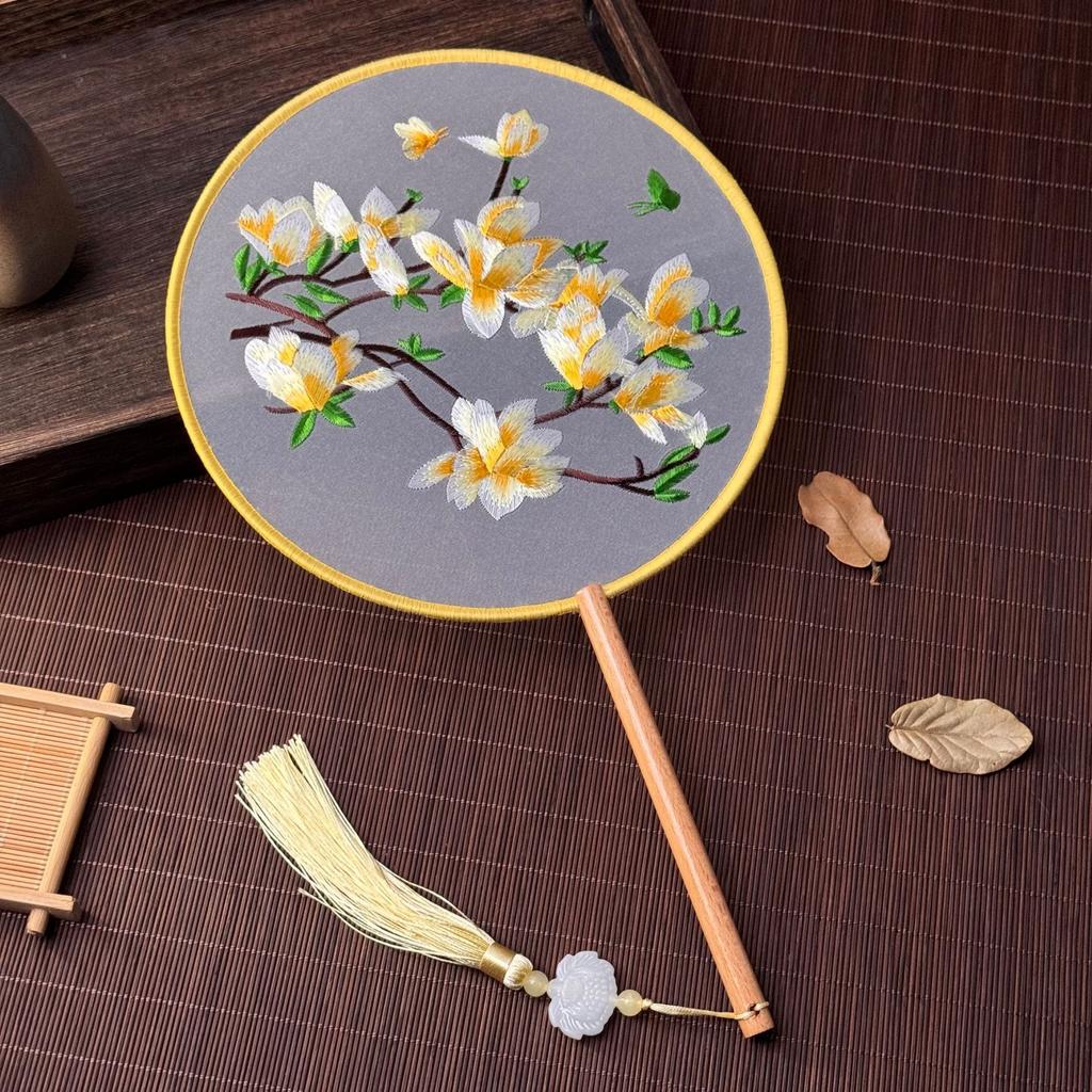 Classical Fan Chinese Hanfu Fan Hand Fan Tassel For Cultural Event Costume Prop Dance Accessory