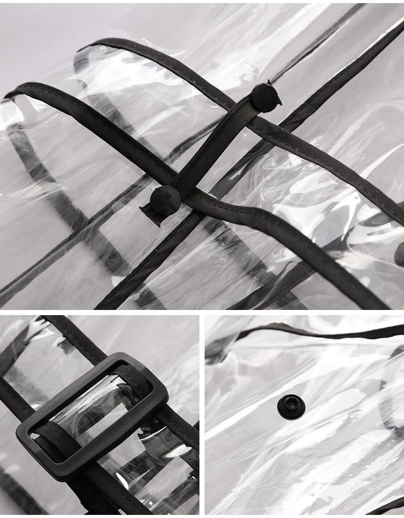 JYZ Transparent Long Rain Cycling with Storage One Size Fits Perfect for and Outdoor Activities Women's Raincoat, Men's Raincoat, Suit, Rainwear,