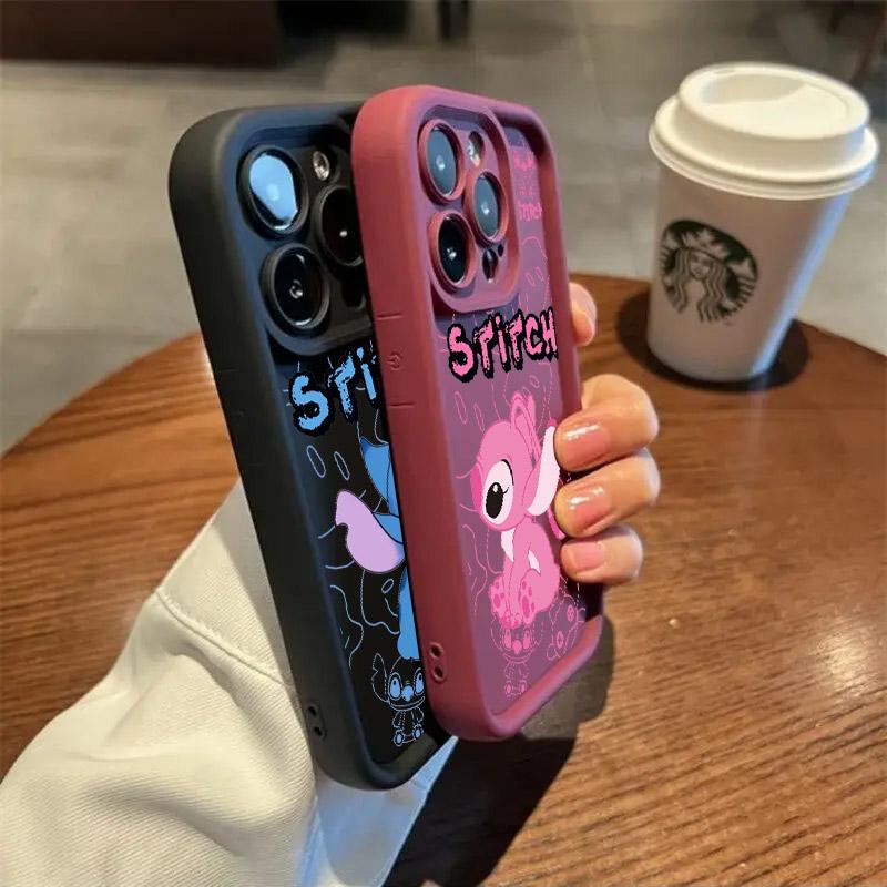 Angel Stitch Cartoon Phone Case For iPhone 17E 11 12 13 14 15 16 17 Pro Max Fundas 17 Air Plus 16e 13 Mini Silicone Back Cover