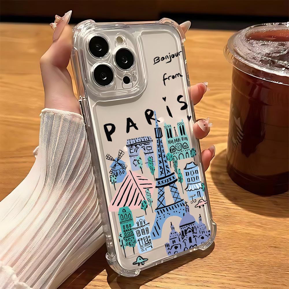 

New York City Anti Fall Clear Phone Case For Xiaomi Redmi 14C 13C 12C K50 K40 Note 14 13 12 11 10 9S A1 A2 A5 Pro Plus 4G 5G Redmi Note 10 5G