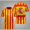 Retro Street Spain Falg Print T-shirt For Men Outdoor Football Team Sport Loose Breathable Tee Top Summer Casual 2026 Men's Tees