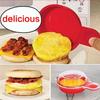 2 ks Easy Eggwich Mikrovlnný vařič vajec Vejce Hamburg Omeleta Nástroj na výrobu PP Ruční lis na burgery Nástroj na výrobu burgerů Hamburger Pattie