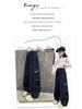Girls' Autumn Casual Cargo Pants - Wide-Leg Denim Jeans for Kids