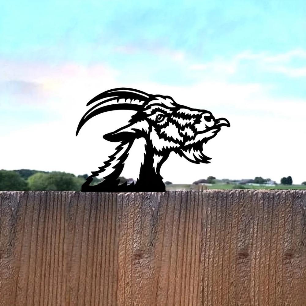 Cute Goat Steel Silhouette Metal Garden Art - Perfect Outdoor Decoration for Home Garden, Yard, Patio, Ideal for Birthdays